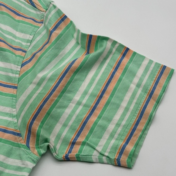 Green Orange White Peter Millar Polo Shirt Large Short Sleeve multi-colored - Picture 5 of 7